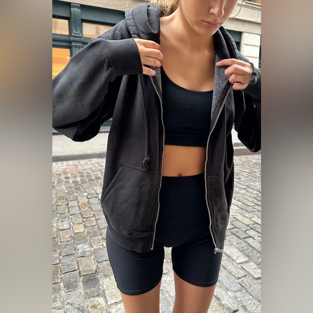 Brandy Melville Christy Hoodie oversized black